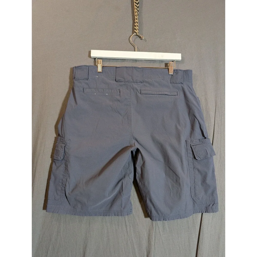 Eddie Bauer Shorts Mens 36 Gray Hiking Nylon Outdoor Quick Dry Cargo Pockets‎